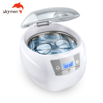 Skymen 750ml ultrasonic screw sonic vibrating shaver heads shavers silver jewellery spectacle cleaner soaking tank